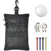 Genérico Borsa da golf utile, multistrato, grande capacità, clip con cerniera, 20 x 14 cm, borsa per tee e palline da golf, per uomini e donne, per adulti, amanti, familiari, amici professionisti