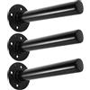 Beaupretty 3 Pezzi Supporto da Parete per Dischi Pesi in Ferro Nero, Porta Bilanciere per Palestra, Ottimizza lo Spazio nel Fitness e Migliora L'efficienza Dell'allenamento