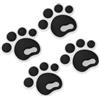 Hemobllo Set 4pezzi Tappetini Antiscivolo per Snowboard in Silicone Superficie 3D a Tre Strati per Aumentare Grip e Traction per Sport all Aperto e Ambiente Sciistico