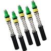 LatoYard Confezione da 5 blocchi interni per bastoncini da trekking con molla ammortizzante, in plastica e acciaio, per parti di ricambio da 12 mm, 14 mm, 16 mm, tubi in fibra di carbonio, verde