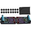 Jubepk Pushup Board, PushUp PushUp pieghevole Scheda di fitness multifunzionale