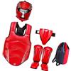 JSGHGDF Impacts, casco da boxe, protezione per la testa da karate, con protezione inguinale, adatto per allenamento, kickboxing, equipaggiamento protettivo