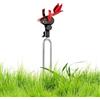 Genérico Supporto per canna da pesca a terra, supporto girevole a 360 gradi, con blocco automatico, picchetto rinforzato per canoa