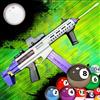 LIANTIAN Pistola da biliardo, lancia stecche stile M416, design a rimbalzo automatico, calcio regolabile, controllo preciso della palla per il gioco competitivo(Purple,90 * 30 * 7 cm)