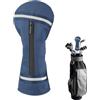 Generisch Coprimazze da golf, vestibilità elastica con morbida fodera in peluche e involucro, resistenti agli strappi, per legni e driver, per uomini e donne, per Natale all'aperto