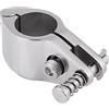 LLOOPK 22mm, 25mm, 30mm, 32mm Acciaio Inossidabile 316 Accessori for Yacht for Navi Tendalino Hardware Marino Morsetto for Tubo RV con Perno di Trazione