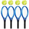IMUSINICE Mini Racchette da Tennis Palline Portachiavi Decorativi da 4 Set in Plastica Portatile e Versatile e Regali a Tema Sportivo per Accessori Tennis