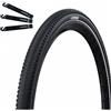 maxxi4you 1 pneumatico Schwalbe G-One Comp Plus, Active PunctureGuard, composito verde, E-25, nero + Reflex 40-622 (28 x 1,50), con leva per pneumatici maxxi4you