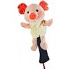 APOMNG Copri Testa Golf Driver Novità Peluche Maialino Adatto alla Maggior Parte dei Driver 460cc Clavi in Legno Giocattolo Portatile a Mano per Bambini e Adulti