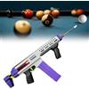 LIANTIAN Pistola per stecche da biliardo, controllo preciso della palla, struttura stabile, costruzione in metallo resistente(Purple,30 * 90cm)