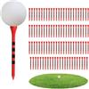 Generic Tee da golf regolabili - Set di pioli in legno ecologico 7 x 1 cm, guide di allineamento con finitura liscia, supporti riutilizzabili ad alta resistenza per un'oscillazione precisa | Attrezzatura