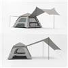 JWQFBC Ombrellone da Spiaggia Portatile, da Spiaggia Anti, Mare Spiaggia 2 in 1, per Campeggio e Outdoor, Grigio nuvola grande [tenda e telo parasole due in uno], Grigio, Grande