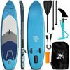 Fitby SUP Gonfiabile 320x81x15 cm - Tavola SUP Adulti Set Completo con Pompa e Pagaia Regolabile, PVC, 120 kg, Blu