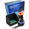 Drawup 4.3 Fish Finder con schermo IPS, 220 gradi Lens, 12 IR LED, e parasole per migliorare la visibilità (linea+50Mcamera)