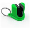 Nutup Portachiavi portatile con clip per canna da pesca, con 3 fessure, in nylon, con anelli in acciaio, confezione da 3 (quadrato-tre)