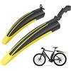Ledeak Parafango Bici, Universale MTB Bicicletta Pneumatic Parafango Posteriore Anteriore Biciclette Mountain Bike parafanghi Regolabile Accessori Set