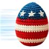 Generisch Pallone da calcio lavorato all'uncinetto in filato bandiera americana 250° anniversario
