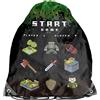 PASO Craft Gaming - Sacca sportiva per bambini, 36 x 32 cm