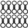 Hohopeti Clip Accessori per Immersioni e Snorkeling per Boccaglio Maschera Sub in Silicone Nero 10 Pezzi, Leggero e Facile da Trasportare per Adulti