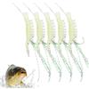 Gungtj Ami da Pesca in Acqua Dolce | 5 Pezzi Ami per Carpa con Gamberi Luminescenti | Esche Realistiche per Pescare Surf Casting Kayak Lago Bar Trota