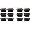 Tuminita 12 Pezzi Windsurf nel Plastica Nera Un 2 Fori Footstrap Inserto Windsurf Board Footstrap Sostituzione Tavola da Surf Surf Accessorie