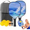 Générique Set di Racchette da Pickleball Set di Pickleball in Fibra di Vetro con 4