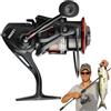 Générique Fishing Reels Saltwater, Angling Rod Wheel, 10 kg Anti-Slip Ergonomic Handle, Smooth Drag System, Resistant Build for Freshwater Ice Inshore Offshore Bass Crappie