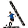 Generic Agilità antiscivolo, Scala di allenamento di velocità di calcio, Sistema portatile di scala fitness da 6 m, Kit di attrezzature per l'agilità della cinghia di nylon, Attrezzatura di velocità di