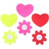 WRITWAA 6 Pezzi Ammortizzatore Resistente in Silicone per Racchetta da Tennis a Forma di Fiore e Cuore e Miglioramento delle Prestazioni per Competizioni