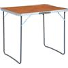 Runheo Tavolo da campeggio pieghevole, telaio in metallo, 80 x 60 cm, ultraleggero, pieghevole, compatto, portatile, con maniglia per il trasporto, resistente alle intemperie, per esterni, campeggio