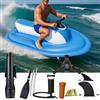 Generic Scooter subacqueo gonfiabile pieghevole motore elettrico barca combo, 2025 aggiornato 500 W 10000 mAh, 3-10 km/h 130 min maniglia a 360 °, portatile per avventure in piscina, lago, oceano, bianco