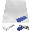 YOUNTHYE Tappetino isolante pieghevole in alluminio, 195 x 195 cm, per campeggio, impermeabile, anti-umidità, ultra leggero, isolante termico, per yoga, sport