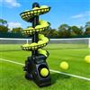 Generic Macchina portatile per palline da tennis - telecomando, velocità e rotazione regolabili, lanciatore automatico di palline per allenamento self-play, strumento leggero per allenatori e principianti