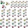 SUPERFINDINGS 45 pezzi 3 colori occhi in ottone per legare mosche, materiali realistici per legare mosche, esche jig doppie pupille per streamer, pesce persico, esca, insetti, pesce osso, esche mosche