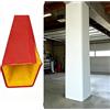 Generic Cuscinetto per palo da basket, protezione per palo quadrato, resistente alle intemperie, in schiuma di vinile per pali quadrati da 5,1 a 33 cm, protezione per colonne per parchi giochi per interni ed