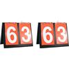 Cryofu Set da 2 contatori di punti 0-9 Pro - rete e portatile per tennis, basket, pallavolo, calcio, pong