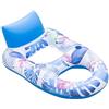 Générique Inflatable Pool Float, Floating Lounge Chair, 55,91 x 32,28 x 18,5 pollici Blow Up Raft Seat, Cofortable Backrest Design, Durabled Vinyl Build, Perfect for Beach, River Vacation Fun