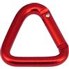 ulafbwur Moschettone Triangolo Universale Resistente all'usura Escursionismo Triangolo Moschettone Fibbia Rosso