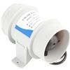 Eminchu Ventilatore in Linea Silenzioso da 3 Pollici 12V per Yacht Barche Ventilazione di Massimizza Il Flusso d'Aria con 5 Pale Motore Sigillato Funzionamento Silenzioso