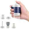anngrowy Pompa Gonfiatore Elettrico Portatile Ricaricabile Con Luce & Gancio Pompa A Batteria Senza Fili Pompa Elettrica Per Materasso Gonfiabile Mini Pompetta Elettrica Rapido Con 5 Ugelli