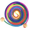 Générique Jump Rope Kids, 16.4 Ft Rainbow Skipping Rope with Wooden Handles, Adjustable Multiplayer Jumping Toy for Team Games, Sport, Playground, School Activities, Fitness and Outdoor Fun