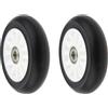 Generic 2 Pezzi Ruote di Ricambio for Monopattino da 100 mm con Cuscinetto di Colore Casuale for Esterni(White)
