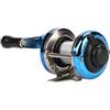 Cosiki Ruota per Mulinello da Pesca Portatile con Impugnatura Liscia, Design Leggero per Bacini e Fiumi da Pesca Sul Ghiaccio - Opzioni di Colore Oro o Blu (GOLD)