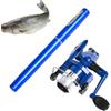 Générique Telescopic Fishing Reel, Pen Fishing Pole, 9,84 x 5,91 x 2,76 in Non Slip Grip, Lightweight & Compact, Portable Fishings Rod for Saltwater, Angling, Dock, Lake, Reservoir, Pond, River
