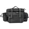 QWFVHJ Borsa for barche esche, borsa frigo da pesca, borsa for attrezzi da pesca resistente, borsa for attrezzi idrorepellente in tessuto Oxford 1000D, borse da pesca multi-tasche isolate(Black)