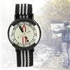 OPPWONG Orologio Bussola Impermeabile con Quadrante Luminoso per Immersioni, Escursionismo, Campeggio, Cinturino Regolabile per attività All'aperto