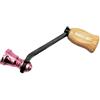 Tidgel Manico singolo per mulinello da pesca in fibra di carbonio, 70 mm, per Daiwa Fuego Taula Exceler Caldia Prorex Certate, rosso oro nero (oro)