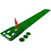Yunmeryker Tappetino da Golf per Interni, Portatile per Allenamento Putting, Verde con fondo blu-verde, 30×260cm