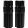 INOOMP 2 Pezzi Protezione Resistente e Portatile da Biliardo in ABS Nero per Giunto Stecca per Manutenzione Sala Biliardo e Sostituzione Accessori Stecca