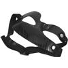 Abaodam Maschera Protettiva per Naso in Pvc Nero, Copertura Superiore del Viso Leggera per Basket e Calcio, Protezione Durante la Partita